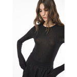 PINKO Black Viscose Sweater PI-15788-XS