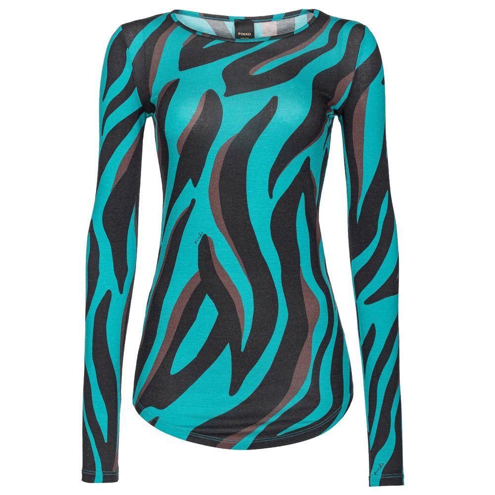 PINKO Green Viscose Sweater PI-15750-XS