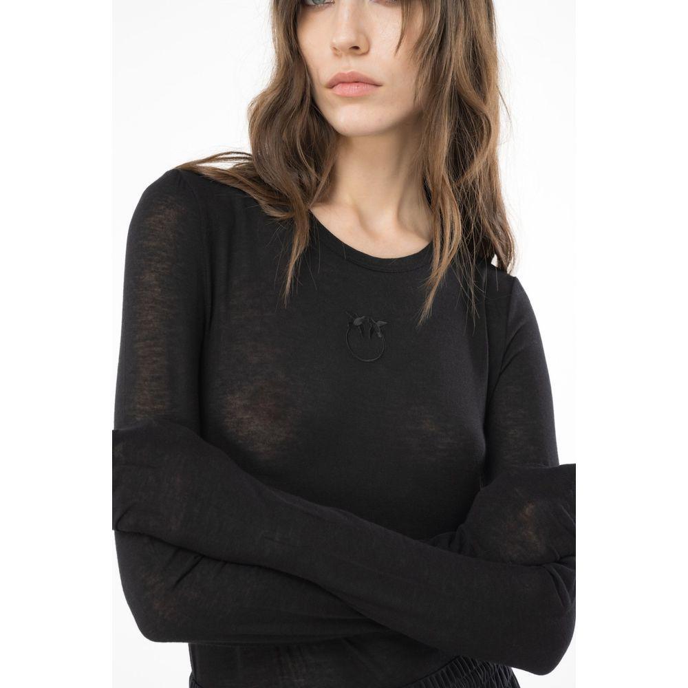 PINKO Black Viscose Sweater PI-15788-XS