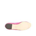 Dolce & Gabbana Pink Taormina Lace Crystals Flats Shoes LA12791-36