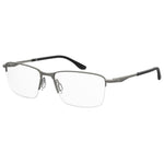 Under Armour Gray Metal Frames eyeglasses with 54/16/140mm dimensions and gray metal design.