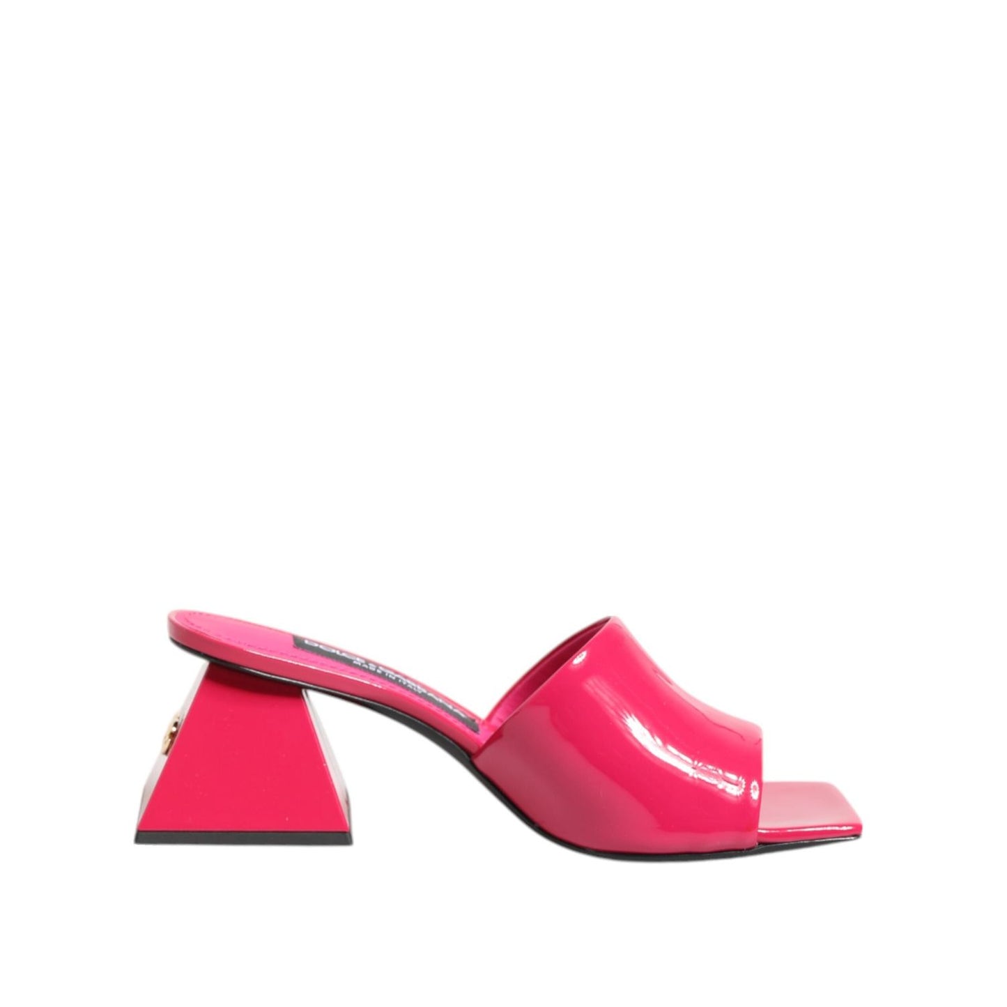 Dolce & Gabbana Pink Open Toe Block Heel Mules Sandals Shoes LA12801-36