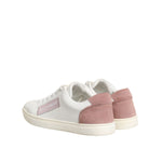 Dolce & Gabbana White Pink Leather Low Top Sneakers Shoes LA12795-35