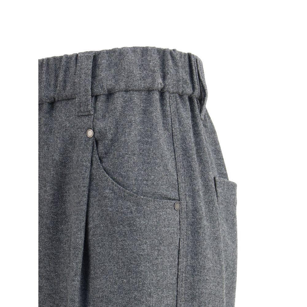 Brunello Cucinelli Wool Pants BR-MB162P8417C032-IT42 | L