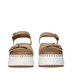 Chloé Brown Leather Platforms CH-15268553195785-EU40/US10