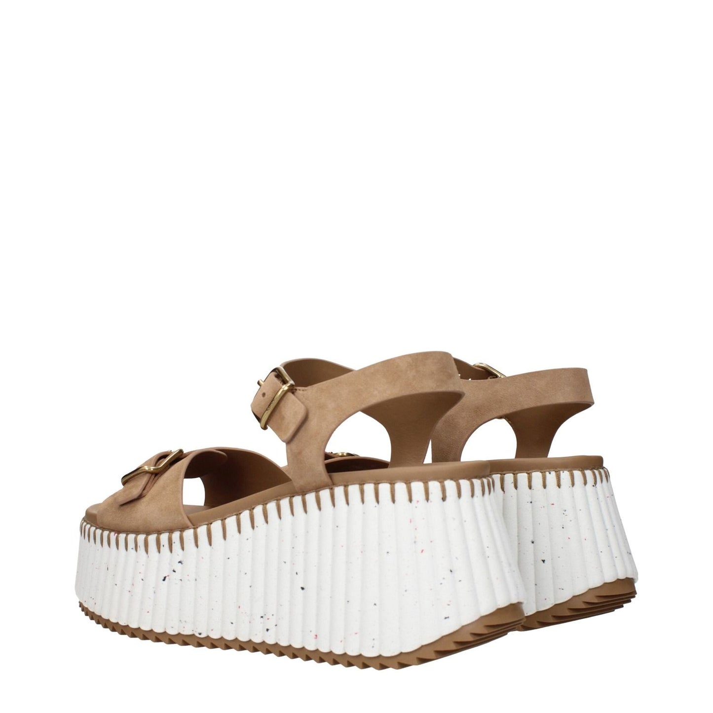 Chloé Brown Leather Platforms CH-15268553195785-EU40/US10