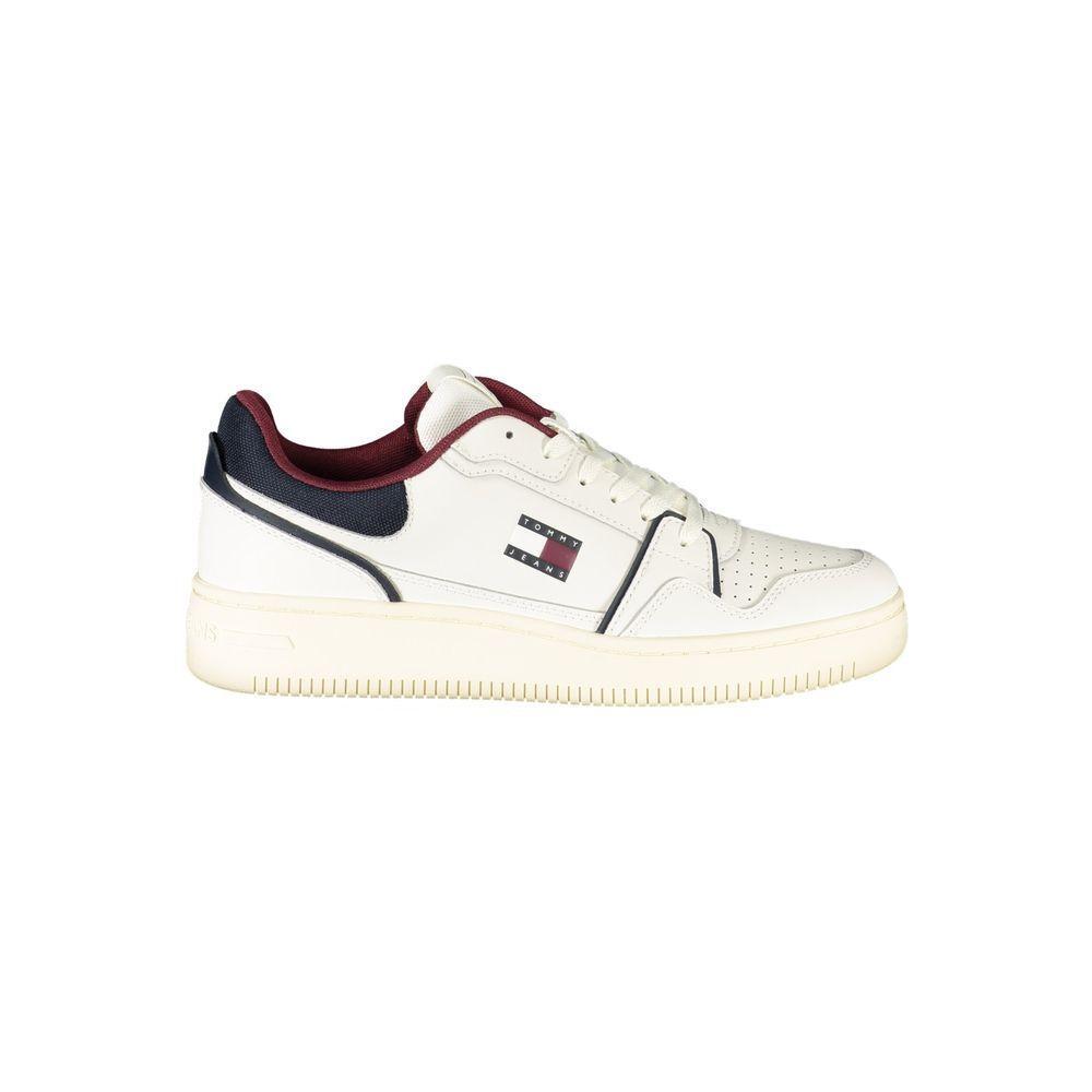 Tommy Hilfiger White Leather Men Sneaker TO-39635-EU40/US7