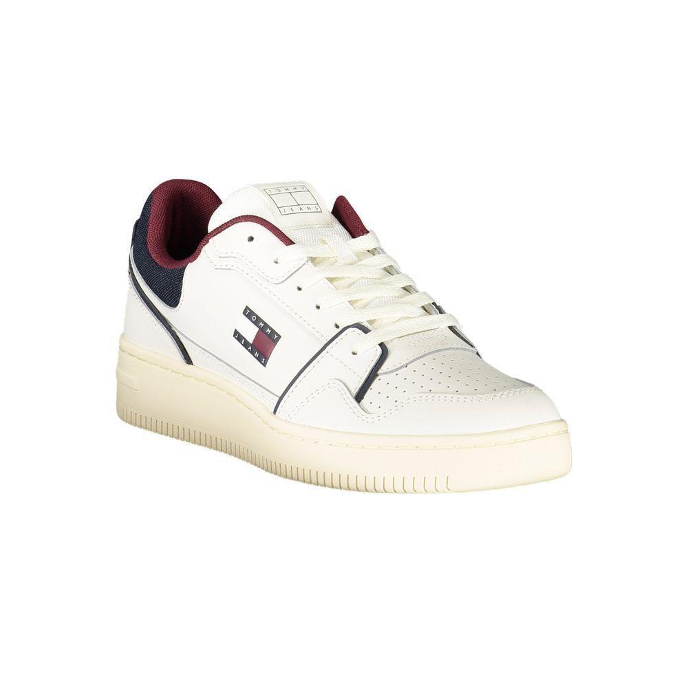 Tommy Hilfiger White Leather Men Sneaker TO-39635-EU40/US7