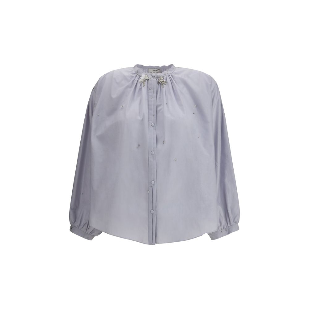 Forte_Forte Voile Shirt with embroidery FO-14093MYSHIRTF48A7076-I/S