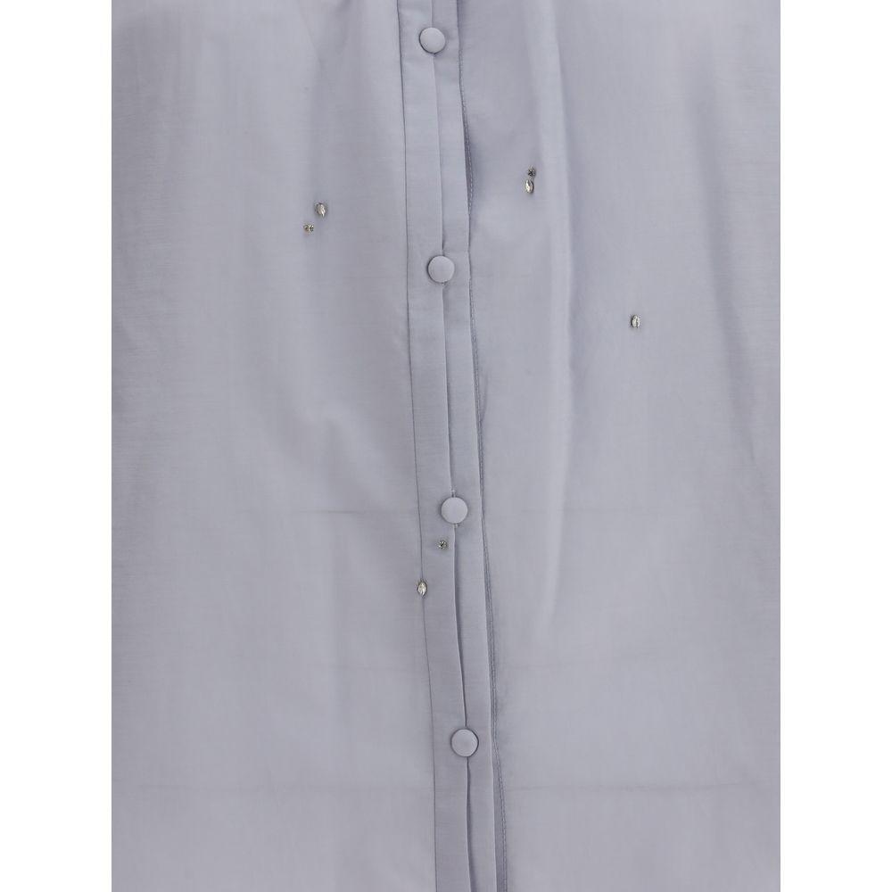 Forte_Forte Voile Shirt with embroidery FO-14093MYSHIRTF48A7076-I/S