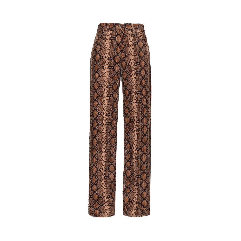 PINKO Brown Cotton Jeans & Pant