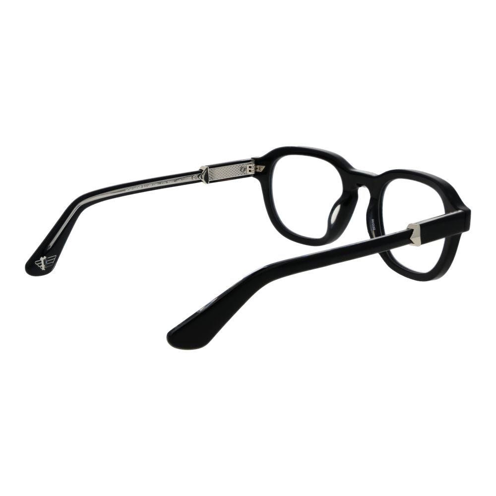 Police Black Cellulose Acetate Glasses (Frames)