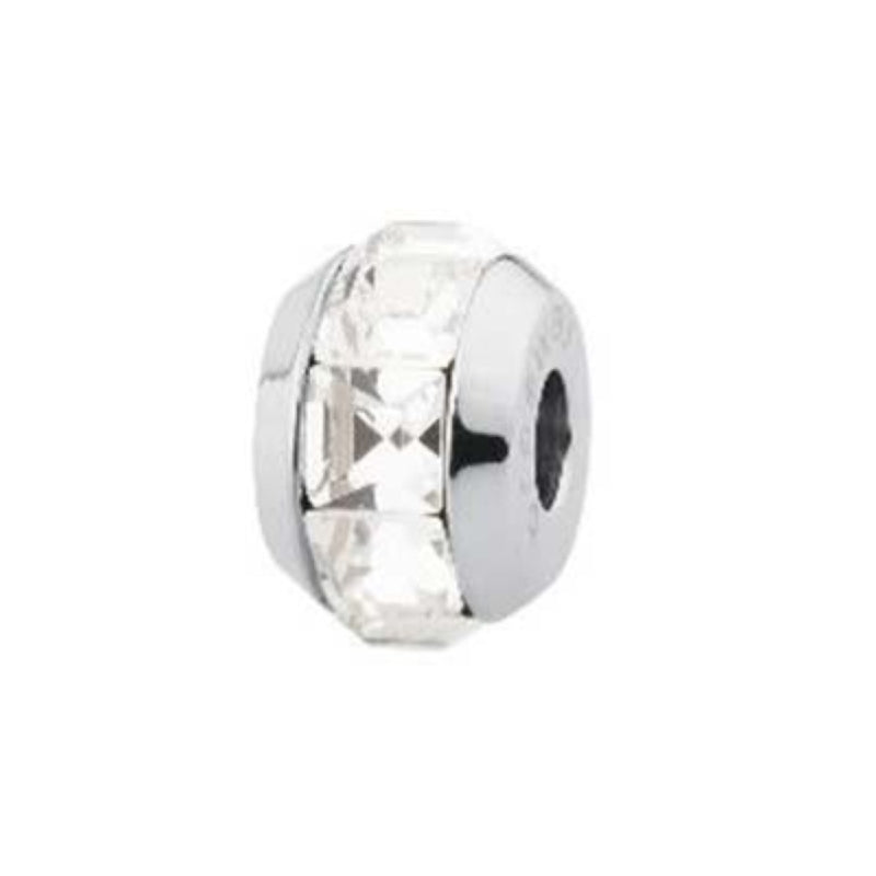 BROSWAY Mod. BTJM01 crystal-studded charm bead in silver color