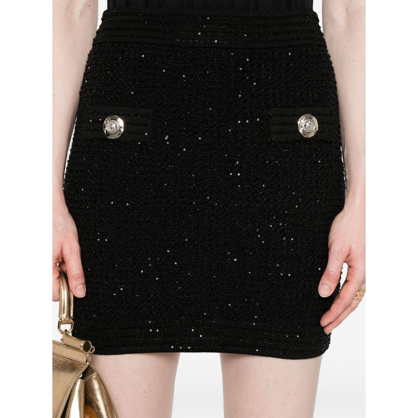 Balmain Tweed Mini Skirt Skirts