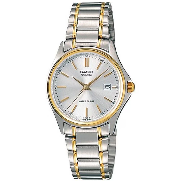 CASIO COLLECTION Mod. LADY DATE STEEL-GOLD - ARGENTEE. GOLD INDEXES