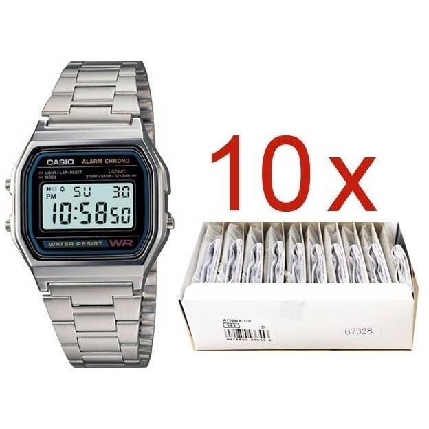 CASIO Mod. VINTAGE GENT SILVER **PACK 10 PCS**