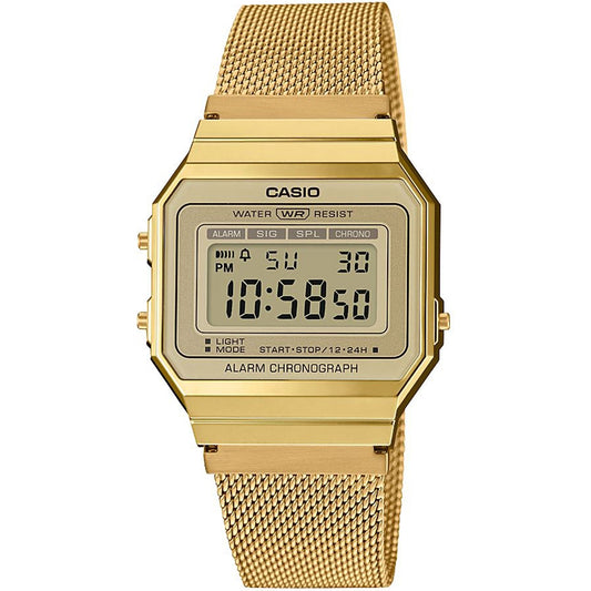 CASIO VINTAGE Mod. ICONIC SLIM DESIGN - GOLD MESH WATCHES