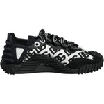 Dolce & Gabbana Black Logo Lace Up Low Top NS1 Sneakers Shoes LA11784-35.5