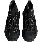 Dolce & Gabbana Black Sorrento Socks Logo Sneakers Shoes LA12166-39.5