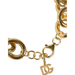Dolce & Gabbana Gold Tone Brass Maxi Chain Lobster Clasp Logo Bracelet Bracelet Dolce & Gabbana Dark Khaki