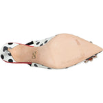 Dolce & Gabbana Multicolor Leather Crystal Heels Slingback Shoes LA12169-36