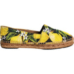 Dolce & Gabbana Multicolor Lemon Slip On Espadrilles Shoes LA11413-35