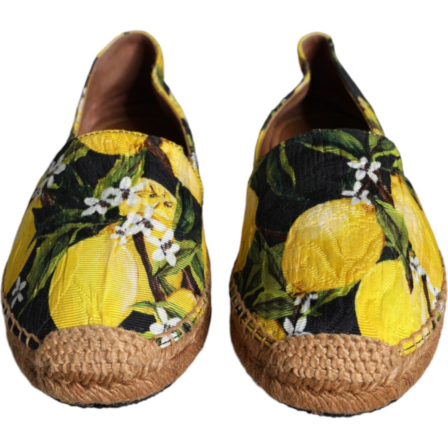 Dolce & Gabbana Multicolor Lemon Slip On Espadrilles Shoes LA11413-35
