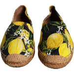 Dolce & Gabbana Multicolor Lemon Slip On Espadrilles Shoes LA11413-35