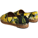 Dolce & Gabbana Multicolor Lemon Slip On Espadrilles Shoes LA11413-35