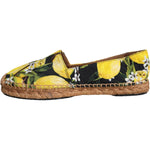 Dolce & Gabbana Multicolor Lemon Slip On Espadrilles Shoes LA11413-35