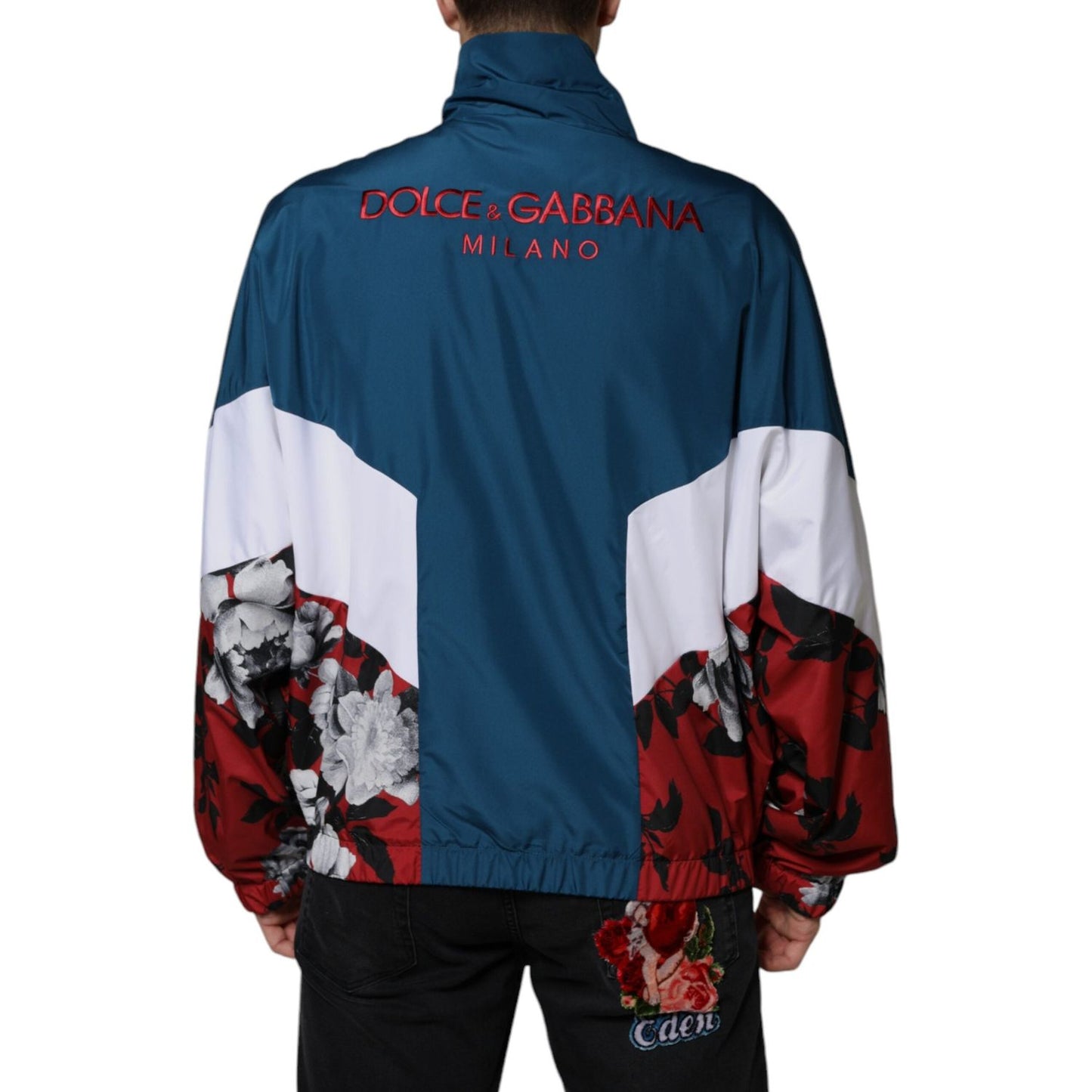 Dolce & Gabbana Multicolor Polyester Full Zip Jacket JKT41258-50