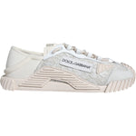Dolce & Gabbana White Lace NS1 Low Top Sneaker Sports Shoes LA11721-41.5