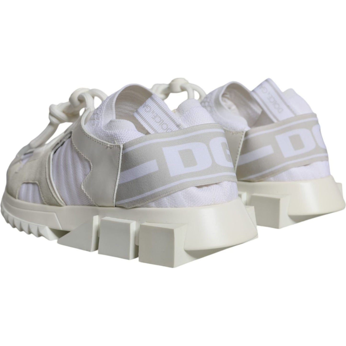 Dolce & Gabbana White Mesh Sorrento Trekking Sneakers Shoes LA11806-38