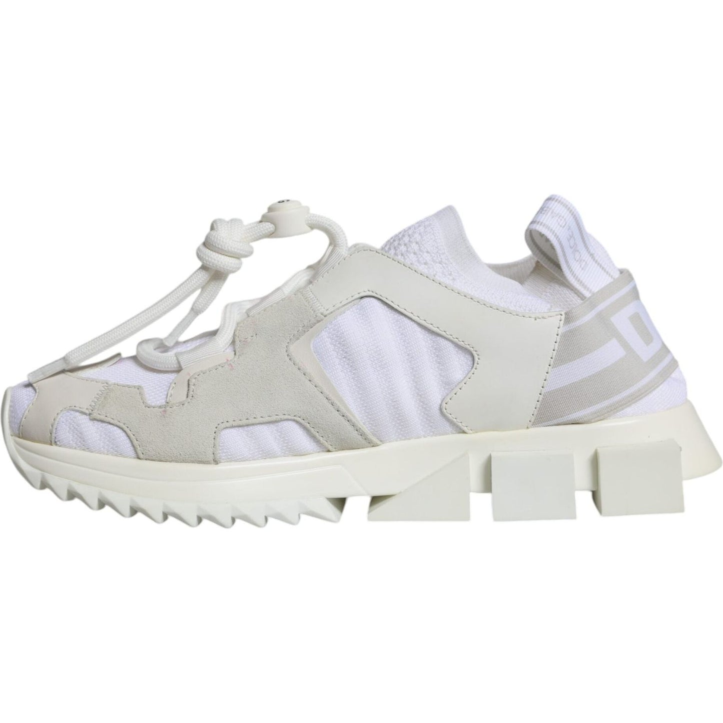 Dolce & Gabbana White Mesh Sorrento Trekking Sneakers Shoes LA11806-38