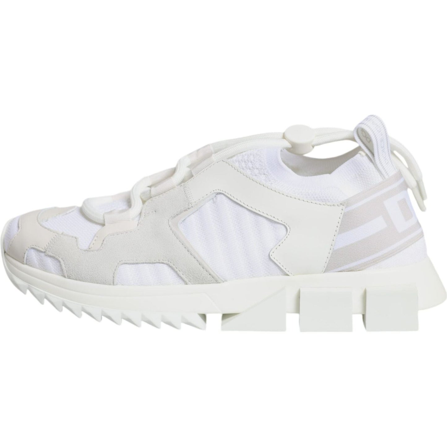 Dolce & Gabbana White Mesh Sorrento Trekking Sneakers Shoes LA11856-38.5