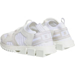 Dolce & Gabbana White Mesh Sorrento Trekking Sneakers Shoes LA11963-39.5