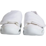 Dolce & Gabbana White Padded Fabric Low Top Sneakers Shoes LA11955-39