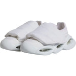 Dolce & Gabbana White Padded Fabric Low Top Sneakers Shoes LA11955-39