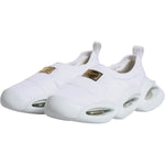 Dolce & Gabbana White Padded Fabric Low Top Sneakers Shoes LA12171-39