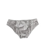 Dolce & Gabbana Gray Silk Stretch Bottom Low Waist Panty Underwear BIK1304-2