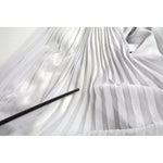 Dolce & Gabbana Light Grey Polyester Pleated Long Maxi Dress DR281072-40