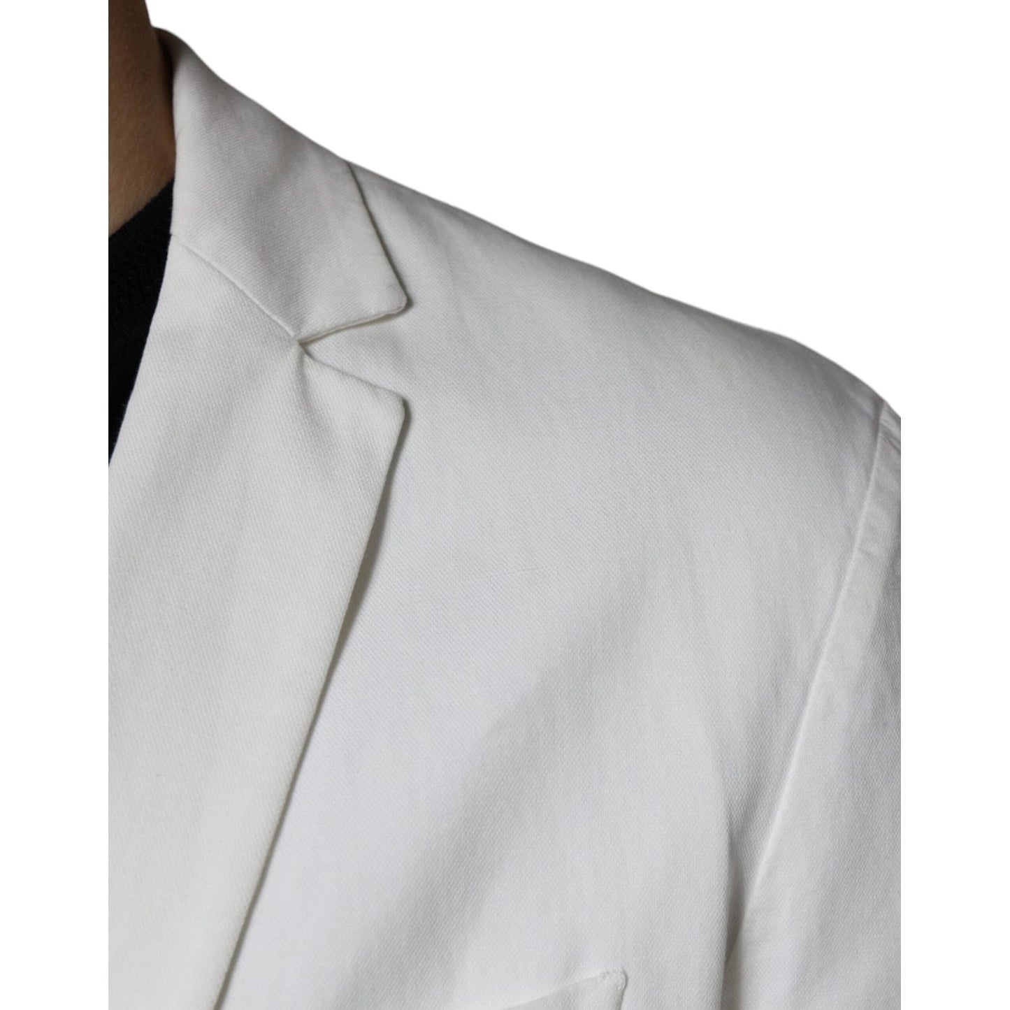 Dondup White Single Breasted One Button Dress Formal Blazer JKT41234-50