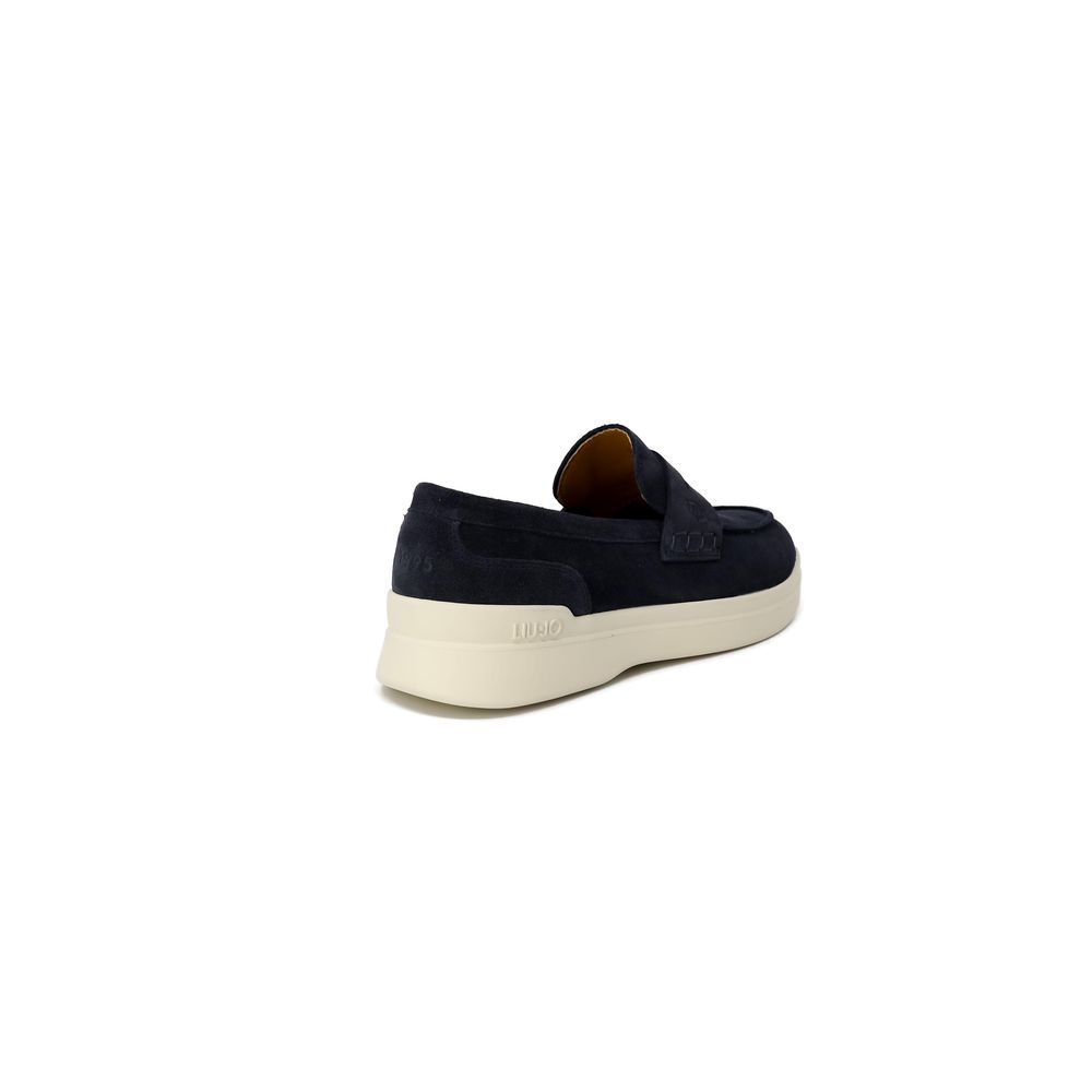 Liu Jo Blue Suede Leather Slip-On Loafers