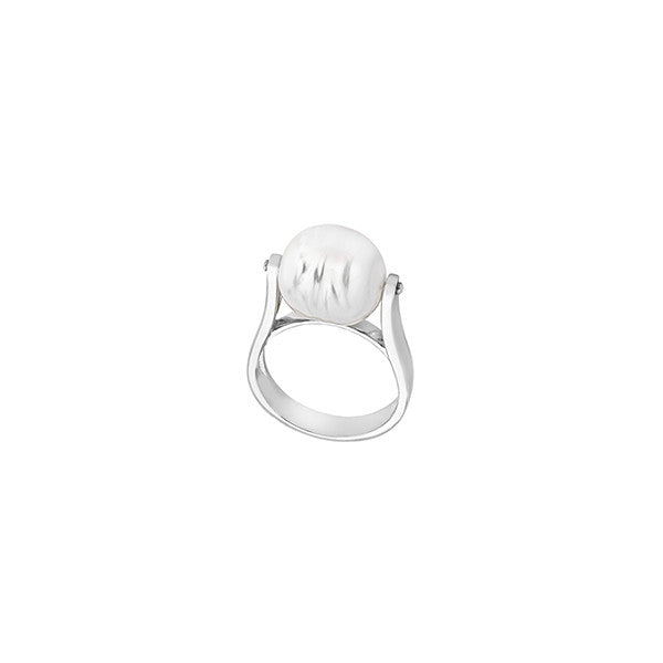 MAJORICA JEWELRY Mod. 14434.01.2.913.010.1 silver ring with pearl detail