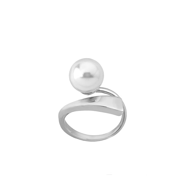 MAJORICA JEWELRY Mod. 15570.01.2.913.010.1 elegant silver ring with a pearl detail