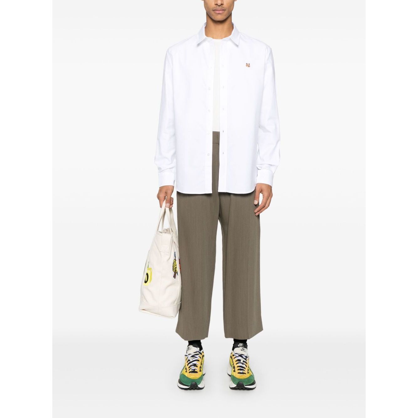 Maison Kitsuné Maison Kitsune classic shirt wth fox head logo