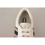 Marc Jacobs White Leather Crystal Embellished Sneakers Shoes LA9355-36