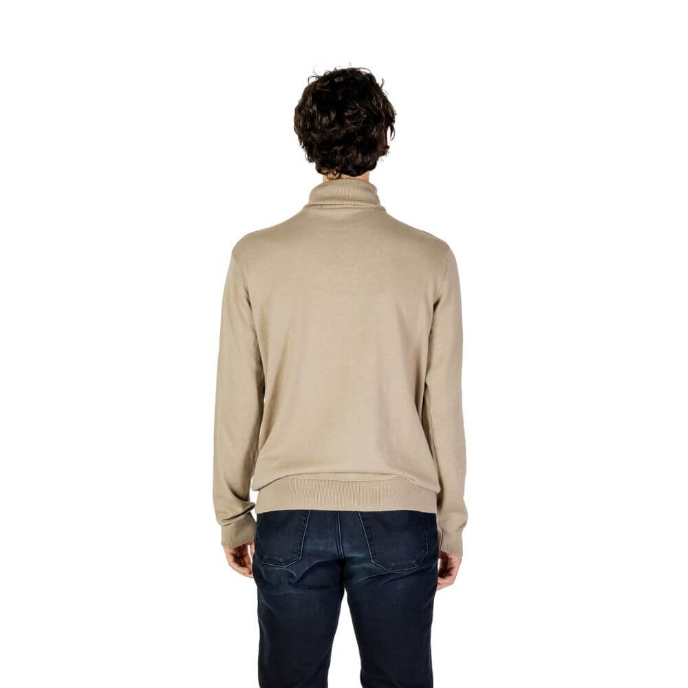 U.S. POLO ASSN. Beige Cotton Turtleneck