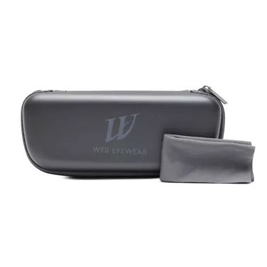 Alt Tag: WEB MOD. WE0358 5801A - Gent eyewear case with cleaning cloth