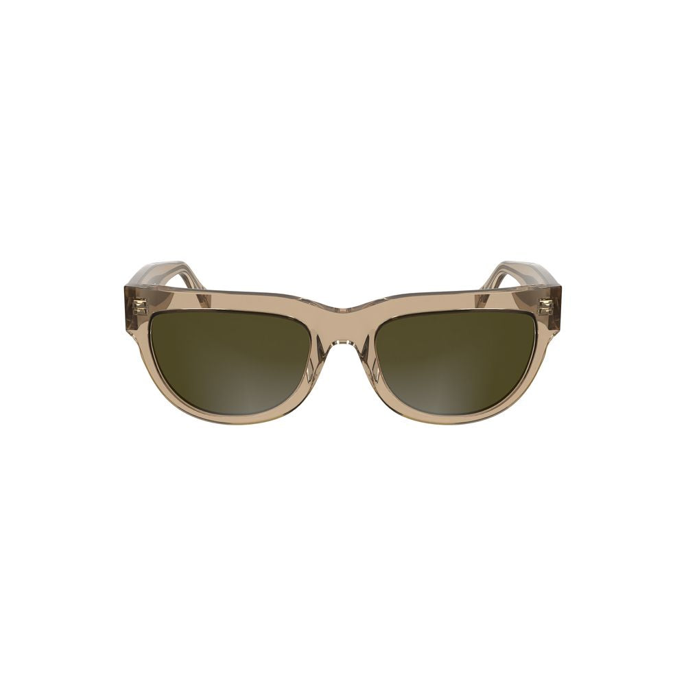 Calvin Klein Brown Acetate Women Sunglasses with square lenses, ideal for stylish elegance and UV protection.